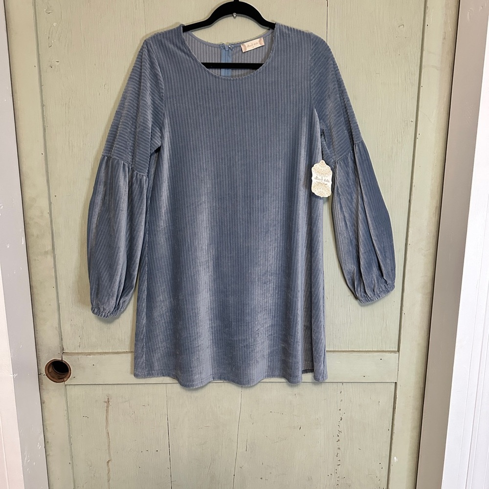 Altar'd State Soft Blue Textured Dress